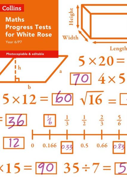 Cover for Rachel Axten-Higgs · Year 6/P7 Maths Progress Tests for White Rose - Collins Tests &amp; Assessment (Paperback Book) (2019)