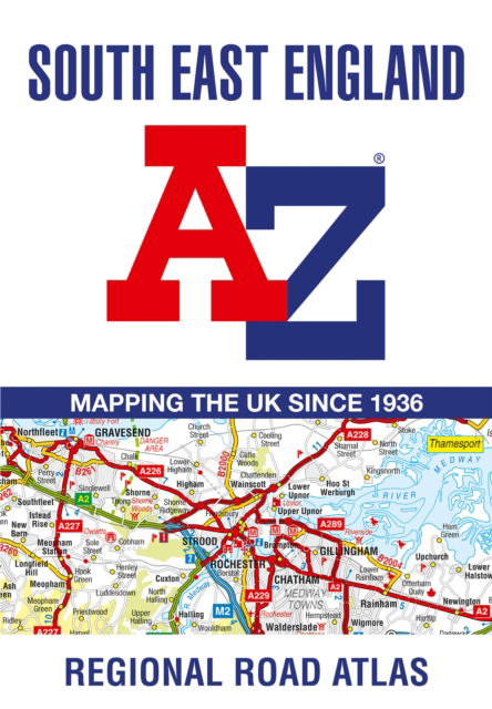 Cover for A-Z Maps · South East England A-Z Road Atlas (Taschenbuch) [17 Revised edition] (2023)