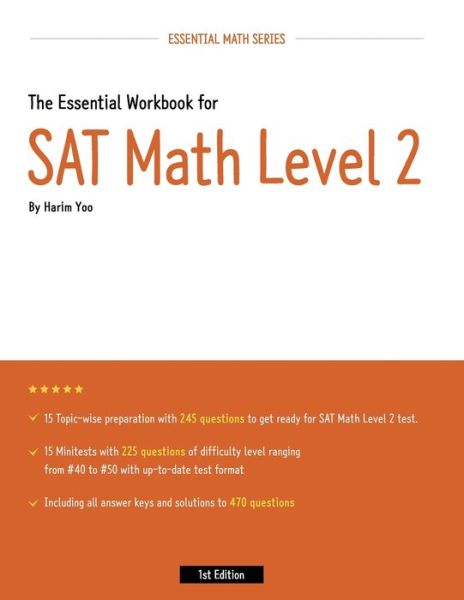 Cover for Harim Yoo · The Essential Workbook for SAT Math Level 2 (Paperback Book) (2019)