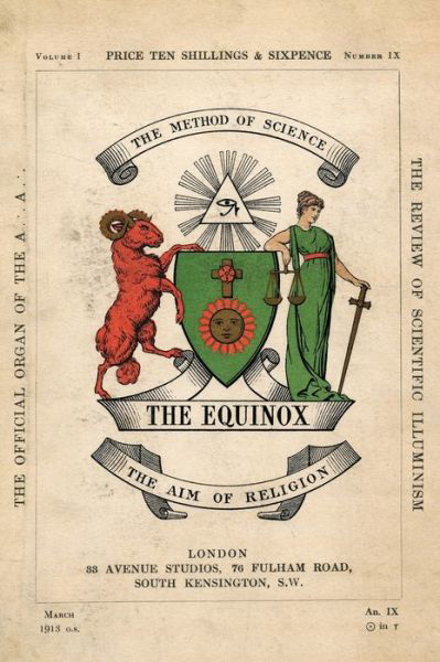 Cover for Aleister Crowley · The Equinox: Keep Silence Edition, Vol. 1, No. 9 (Hardcover Book) (2018)