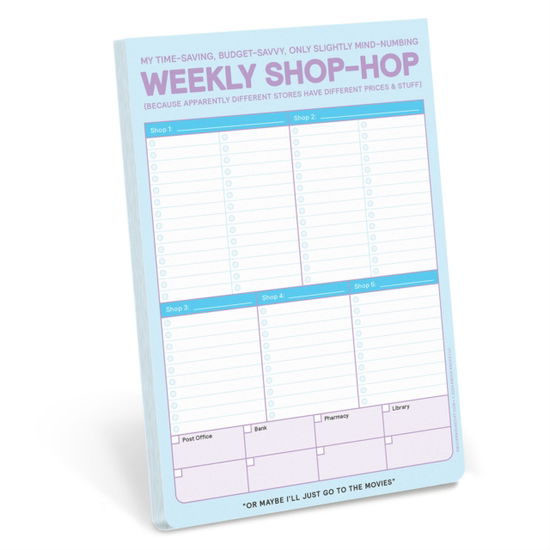 Cover for Knock Knock · Knock Knock Weekly Shop-Hop Pad with Magnet (Print) [Pastel edition] (2024)