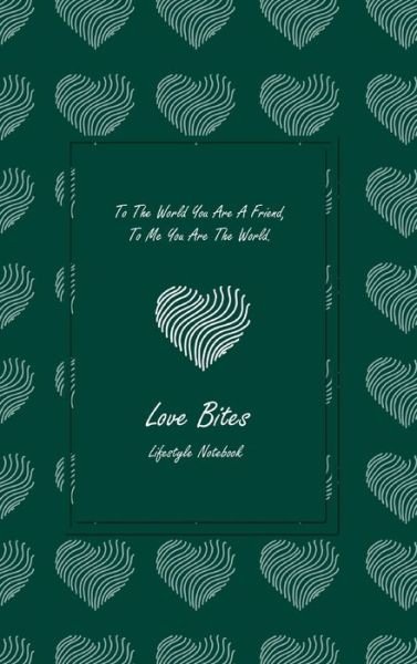 Cover for Design · Love Bites Lifestyle Write-in Notebook, Dotted Lines, 288 Pages, Wide Ruled, Size 6 x 9 (A5) Hardcover (Olive Green) (Hardcover Book) (2020)