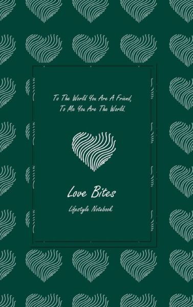 Cover for Design · Love Bites Lifestyle Write-in Notebook, Dotted Lines, 288 Pages, Wide Ruled, Size 6 x 9 (A5) Hardcover (Olive Green) (Gebundenes Buch) (2020)