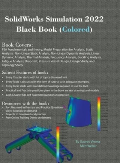 Cover for Gaurav Verma · SolidWorks Simulation 2022 Black Book (Hardcover Book) [Coloured edition] (2022)