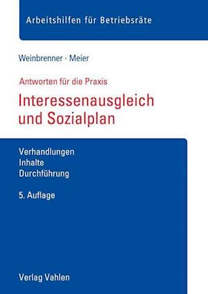 Cover for Lars Weinbrenner · Interessenausgleich und Sozialplan (Pamphlet) (2021)