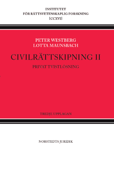 Cover for Lotta Maunsbach · Civilrättskipning II. Privat tvistlösning (Book) (2021)