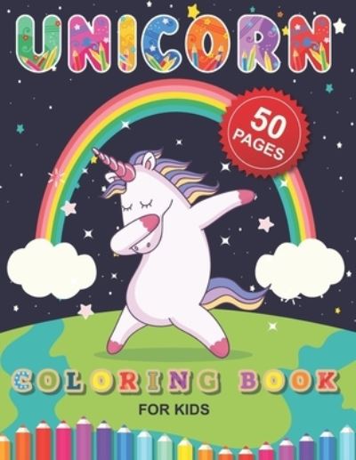 Cover for Barkoun Press · Unicorn Coloring Book for Kids (Paperback Book) (2020)