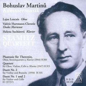 Cover for Martinu / Lencses / Sucharova / Stamitz Quartet · Chamber Music (CD) (2007)