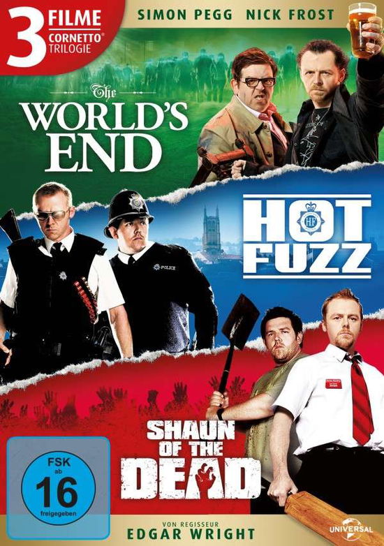 Cover for Simon Pegg,nick Frost,kate Ashfield · Cornetto Trilogie: the Worlds End / Hot Fuzz / ... (DVD) (2014)