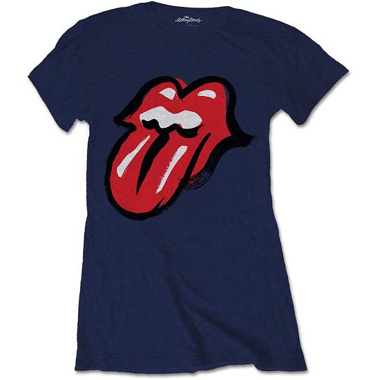 Cover for The Rolling Stones · The Rolling Stones Ladies T-Shirt: No Filter Tongue (T-shirt) [size S] [Blue - Ladies edition]