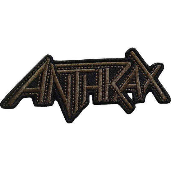 Anthrax Standard Woven Patch: Brown Logo - Anthrax - Marchandise -  - 5056561040585 - 