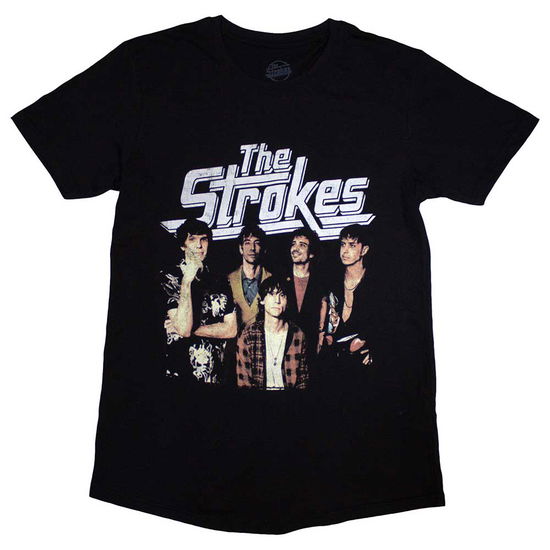 The Strokes Unisex T-Shirt: Band Photo - Strokes - The - Gadżety -  - 5056737245585 - 