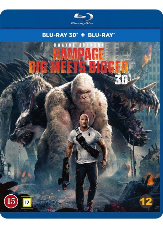 Cover for Dwayne Johnson · Rampage (3D Blu-ray/BD) [3D edition] (2018)