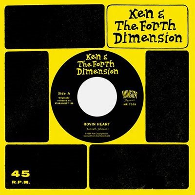 Cover for Ken &amp; the Forth Dimension · Rovin Heart / See If I Care (LP) (2023)