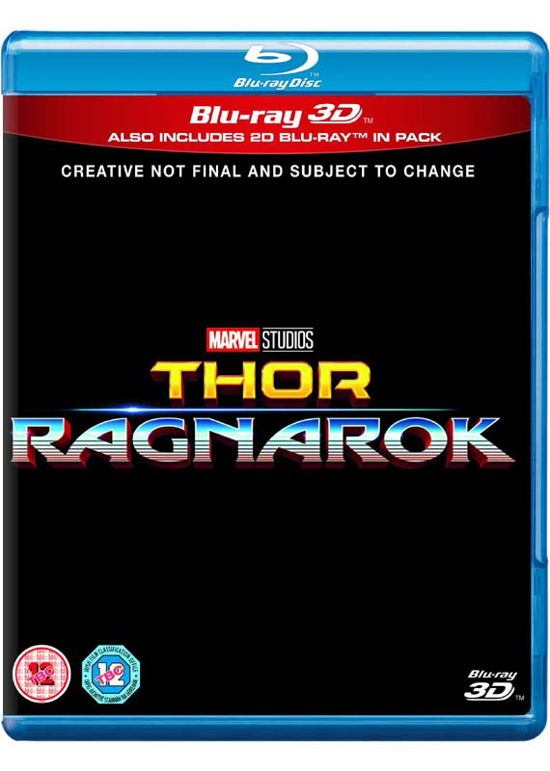 Cover for Thor Ragnarok 3D (Blu-Ray) (2018)