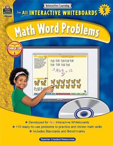 Cover for Teacher Created Resources Staff · Math Word Problems for All Interactive Whiteboards, Grade 5 (Paperback Bog) [Pap / Cdr Wk edition] (2011)