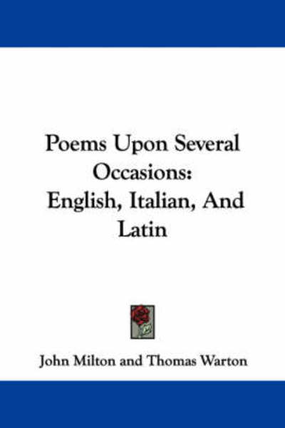 Cover for Thomas Warton · Poems Upon Several Occasions: English, Italian, and Latin (Paperback Book) (2007)