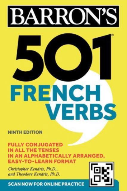 Cover for Barron's Educational Series · 501 French Verbs, Ninth Edition - Barron's 501 Verbs (Paperback Book) (2025)