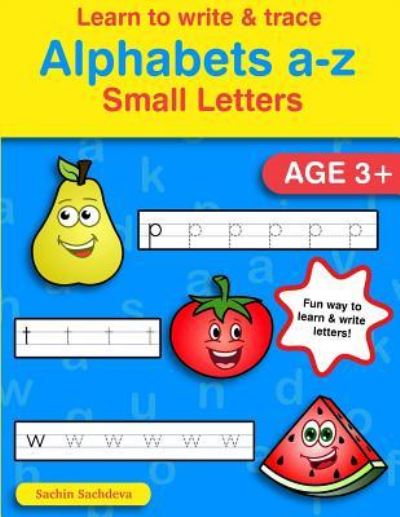 Cover for Sachin Sachdeva · Learn to Write &amp; Trace Alphabets a-z (Paperback Book) (2016)