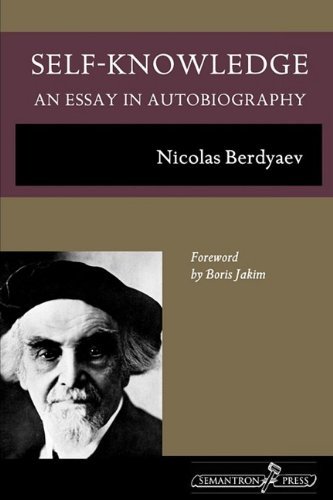 Cover for Nicolas Berdyaev · Self-Knowledge: An Essay in Autobiography (Paperback Bog) [Reprint edition] (2009)