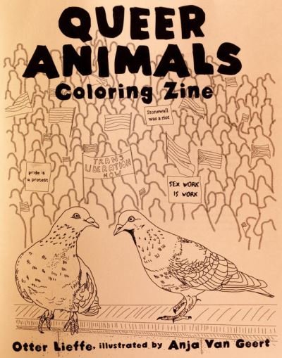 Cover for Otter Lieffe · Queer Animals Coloring Book (Paperback Book) (2021)