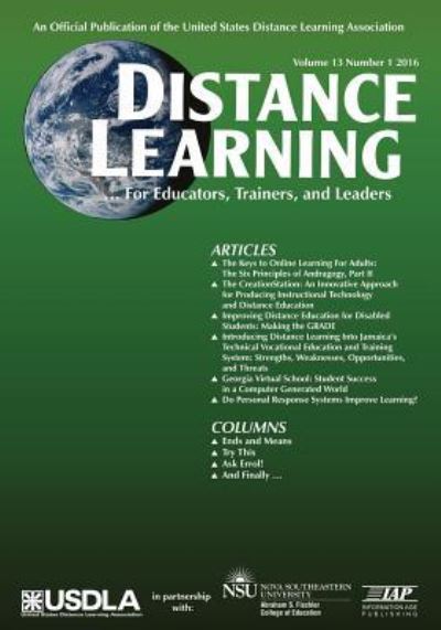 Distance Learning, Volume 13 Issue 1 - Michael Simonson - Books - Information Age Publishing - 9781681235585 - June 21, 2016