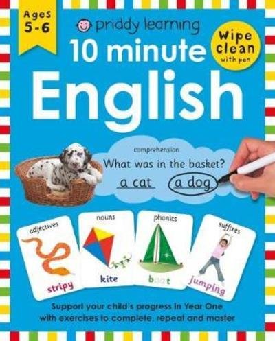 Cover for Priddy Books · 10 Minute English - Wipe Clean Workbooks (Spiral Book) (2018)