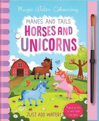 Cover for Jenny Copper · Manes and Tails - Horses and Unicorns - Magic Water Colouring (Gebundenes Buch) (2019)