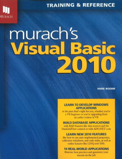 Cover for Anne Boehm · Murach's Visual Basic 2010 (Paperback Book) (2010)