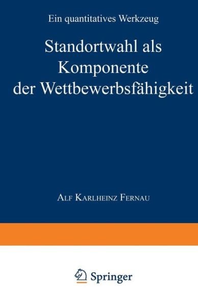 Cover for Alf K Fernau · Werkzeuge Zur Analyse Und Beurteilung Der Internationalen Wettbewerbsfahigkeit Von Regionen: Ein Quantitatives Werkzeug (Taschenbuch) [1997 edition] (1997)