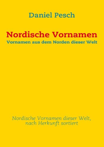 Cover for Daniel Pesch · Nordische Vornamen (Paperback Book) [German edition] (2009)