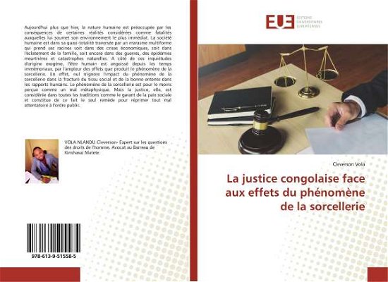 La justice congolaise face aux eff - Vola - Books -  - 9786139515585 - 