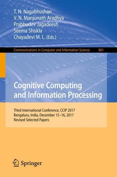 Cover for Cognitive Computing and Information Processing (Book) [1st ed. 2018 edition] (2018)