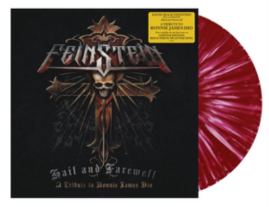 Cover for David Rock Feinstein · Hail And Farewell (Red / White Splatter Vinyl) (LP) (2024)