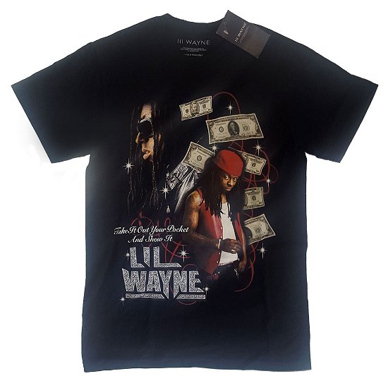 Cover for Lil Wayne · Lil Wayne Unisex T-Shirt: Got Money Homage (T-shirt) [size L] [Black - Unisex edition]