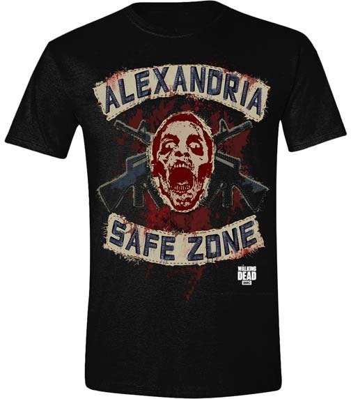 Safe Zone Faux Patches (T-Shirt Unisex Tg. M) - Walking Dead - Merchandise -  - 5055139375586 - 
