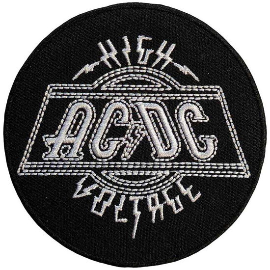 AC/DC Standard Woven Patch: High Voltage - AC/DC - Merchandise -  - 5056561098586 - 