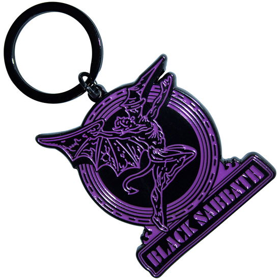 Cover for Black Sabbath · Black Sabbath  Keychain: Purple Text Logo &amp; Daemon (MERCH) (2024)