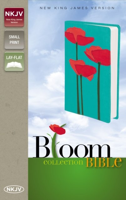 Cover for Zondervan Publishing · NKJV, Bloom Collection Bible, Compact, Leathersoft, Red / Turquoise, Red Letter Edition (Leather Book) (2015)
