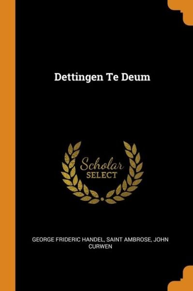 Cover for George Frideric Handel · Dettingen Te Deum (Paperback Book) (2018)