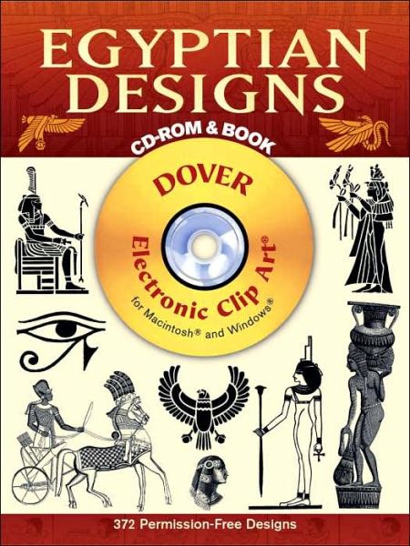 Cover for Dover publications · Egyptian Designs - Dover Electronic Clip Art (Book) (2000)