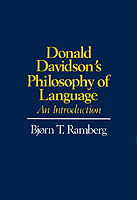 Cover for Ramberg, Bjorn (Simon Fraser University) · Donald Davidson: Philosophy of Language (Hardcover Book) (1989)