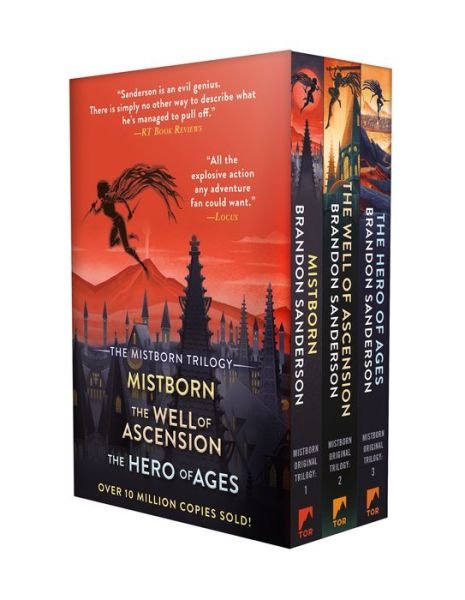 Cover for Brandon Sanderson · Mistborn Trilogy TPB Boxed Set: Mistborn, The Well of Ascension, The Hero of Ages - The Mistborn Saga (Bogpakke) (2023)