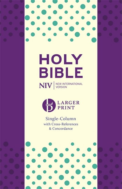 Cover for New International Version · NIV Larger Print Compact Single Column Reference Bible: Purple Soft-tone - Larger Print (Paperback Book) (2017)