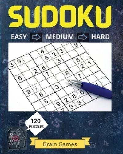 Cover for Russ West · Sudoku Puzzle Book for Grown Ups: Great Medium to Hard Sudoku Puzzles with Solutions/ Over 120 Sudoku Puzzles for Grown Ups (Paperback Bog) (2021)