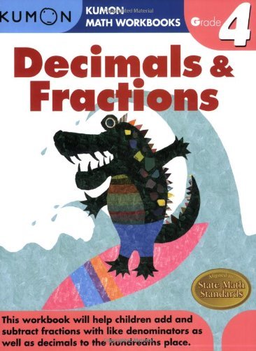 Cover for Kumon · Grade 4 Decimals and Fractions (Taschenbuch) [Workbook edition] (2008)