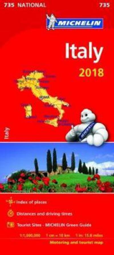 Michelin National Maps: Italy 2018 - Michelin - Bøger - Michelin - 9782067226586 - 8. januar 2018