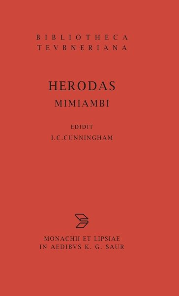 Cover for Herodas · Mimiambi (Book) [German edition] (2004)