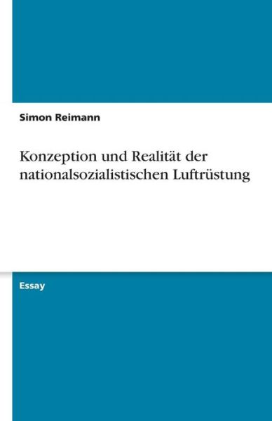 Cover for Reimann · Konzeption und Realität der nat (Book) [German edition] (2013)