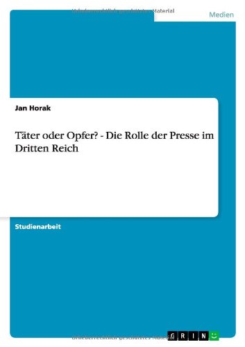 Täter oder Opfer? - Die Rolle der - Horak - Livros - GRIN Verlag - 9783640802586 - 18 de janeiro de 2011